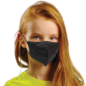 Girl wearing obsidian black M93c mask