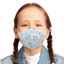 Load image into Gallery viewer, Lutema M94k Face Mask for Toddler & Kids Blue Dogs