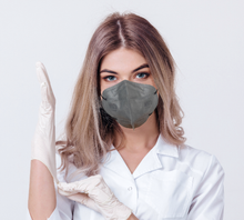 Load image into Gallery viewer, Woman wearing gray M93i mask
