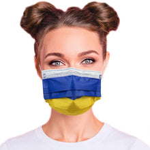 Load image into Gallery viewer, 4 layer face mask Support Ukraine