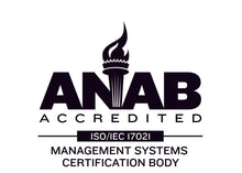 Load image into Gallery viewer, ANAB Accredited, Management Systems Certification Body