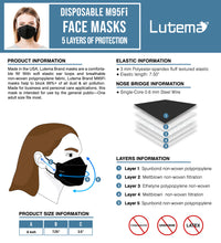Load image into Gallery viewer, Lutema M95Fi Disposable Face Mask Spec Sheet

