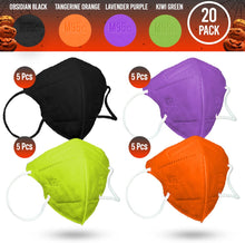 Cargar imagen en el visor de la galería, Made in USA, Small Sized Adults 5-Ply (M95c) Travel Face Mask with Ultra High Filtration