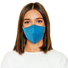 Cargar imagen en el visor de la galería, Woman wearing sapphire blue M95c Mask