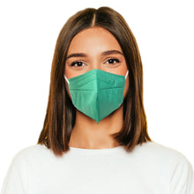 Cargar imagen en el visor de la galería, Woman wearing mint green M95c Mask