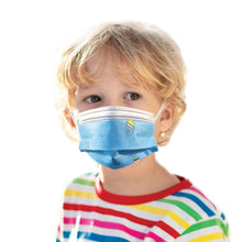 Load image into Gallery viewer, Boy wearing blue fish design mask