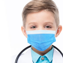 Load image into Gallery viewer, Boy wearing sapphire blue mask