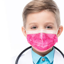 Load image into Gallery viewer, Boy wearing hot pink mask