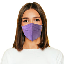 Cargar imagen en el visor de la galería, Woman wearing lavender purple M95c Mask