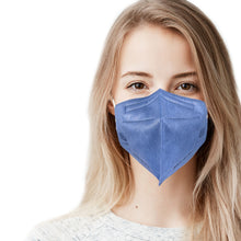 Load image into Gallery viewer, Woman wearing denim blue M95i mask