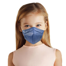Cargar imagen en el visor de la galería, Girl wearing denim blue M95c Mask