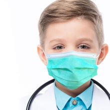 Load image into Gallery viewer, Boy wearing mint green mask