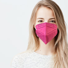 Load image into Gallery viewer, Woman wearing hot pink M95i mask