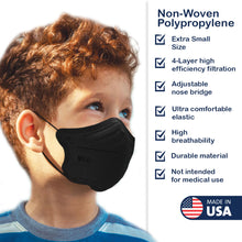 Load image into Gallery viewer, M94k kindergarten size face masks for toddlers and small children