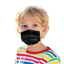 Load image into Gallery viewer, Boy wearing jet black mask
