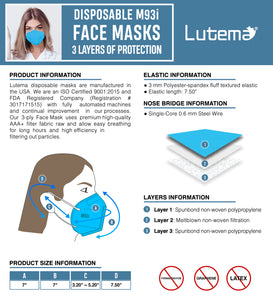 Lutema M93i Face Mask Spec Sheet