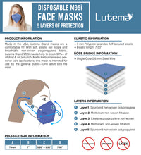 Load image into Gallery viewer, Lutema M95i Face Mask Spec Sheet
