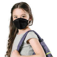 Load image into Gallery viewer, Lutema M95Fc Black Kids Fish Mask with KF94 Protection
