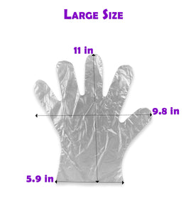 Gloves approximate dimensions