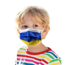 Charger l&#39;image dans la galerie, Made in USA, 3 couches de masque respiratoire pour enfants (5,5&quot;) (paquet de 50)
