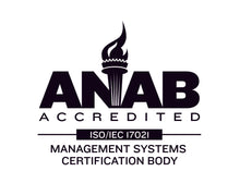 Load image into Gallery viewer, ANAB Accredited, Management Systems Certification Body
