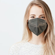 Woman wearing graphite gray M95i mask
