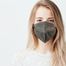Load image into Gallery viewer, Woman wearing graphite gary  M95i mask
