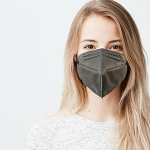 Woman wearing graphite gary  M95i mask