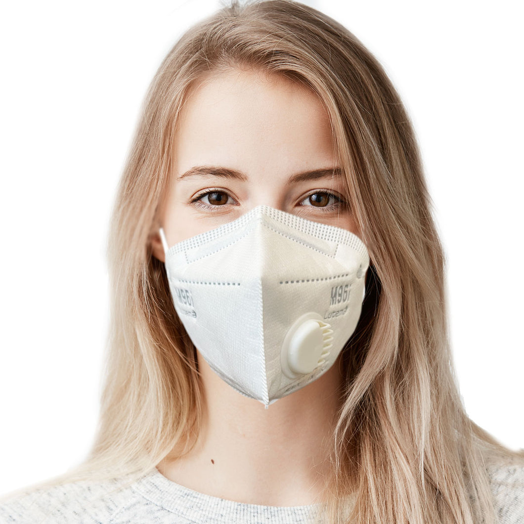 Woman wearing white M96i mask