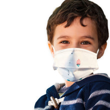 Load image into Gallery viewer, Boy wearing white fish design mask
