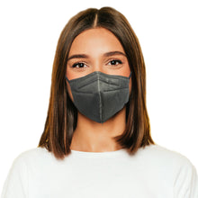 Load image into Gallery viewer, Woman wearing graphite gray M95c Mask
