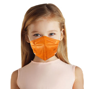 Girl wearing tangerine orange M95c Mask