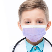 Load image into Gallery viewer, Boy wearing lavender purple mask
