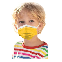 Load image into Gallery viewer, Boy wearing canary yellow mask
