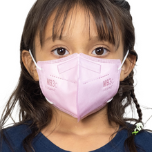 Load image into Gallery viewer, flamingo pink M93c face mask for kids with KN95 protection
