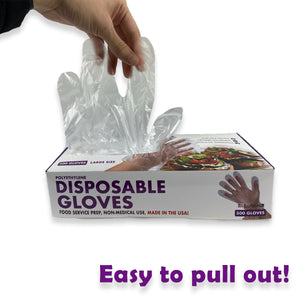 hand pull out a gloves from box